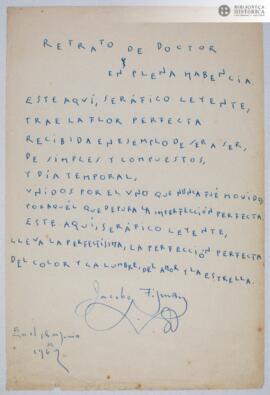 Retrato de doctor en plena habencia