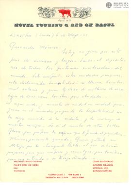 Carta manuscrita de Atahualpa a Mónica. Basilea (Suiza)