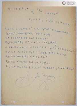 Historia de una imagen seglar y no seglar