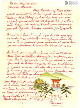 Carta manuscrita de Atahualpa a Mónica. Tokyo.